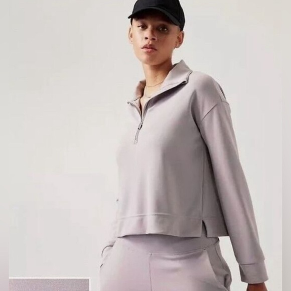 NWT Athleta Seasoft 1/4 Zip Sweatshirt Size 2X - Picture 1 of 8
